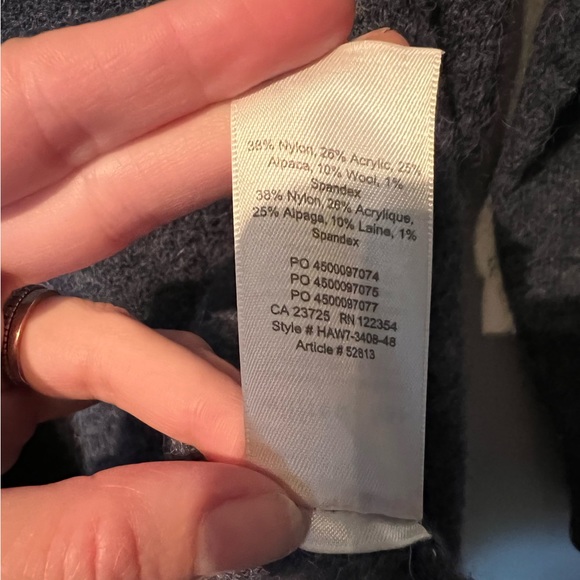 Wilfred Free Alpaca Wool blue open front cardigan sweater XS - Picture 4 of 4